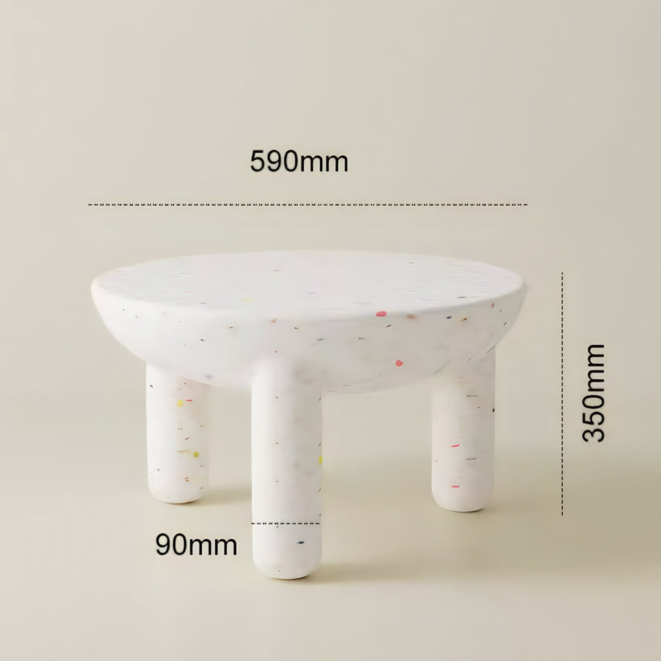 Round Dining Table Bold Design-Furniture > Dining Tables-casanuva-White-Large-casanuva