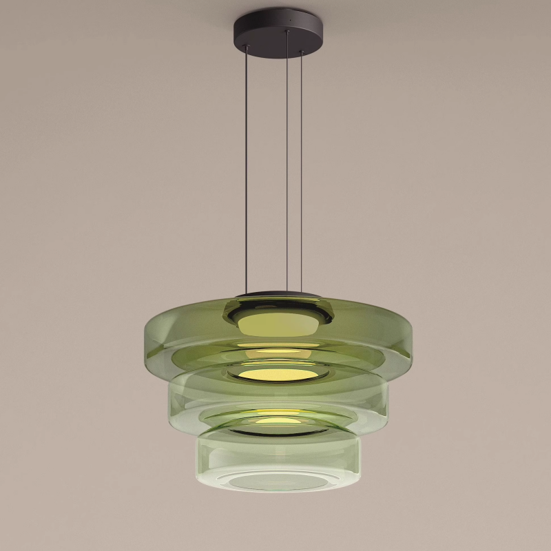 Round Glass Pendant Light Modern Design-Lighting > Pendant Lights-casanuva-casanuva