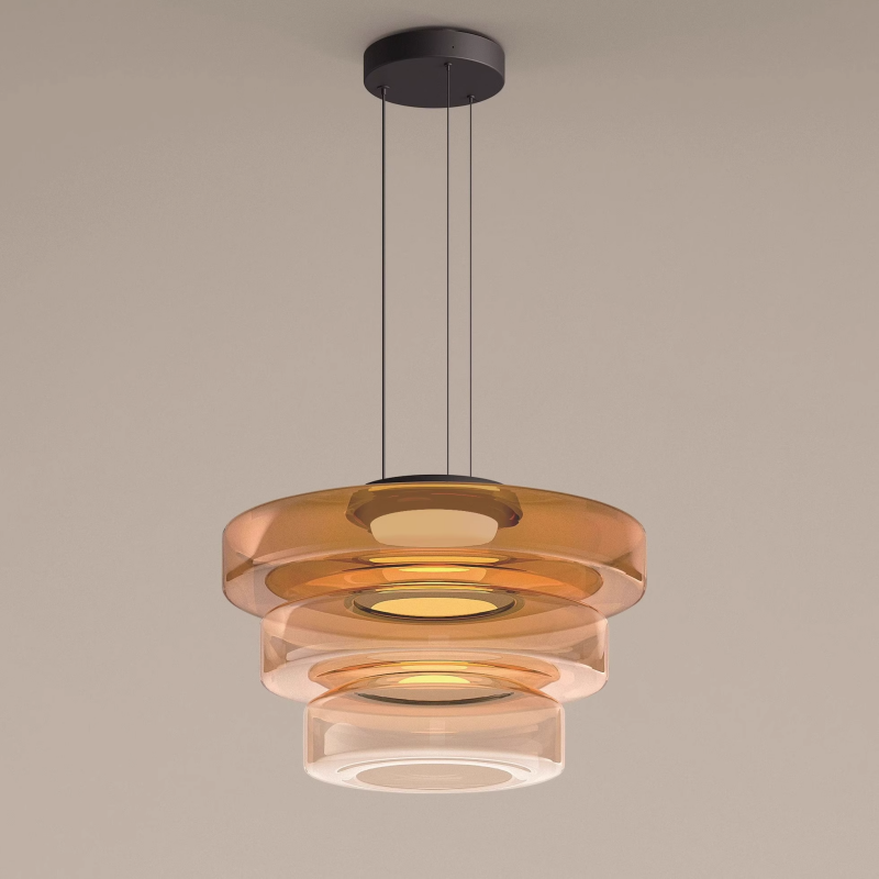 Round Glass Pendant Light Modern Design-Lighting > Pendant Lights-casanuva-casanuva
