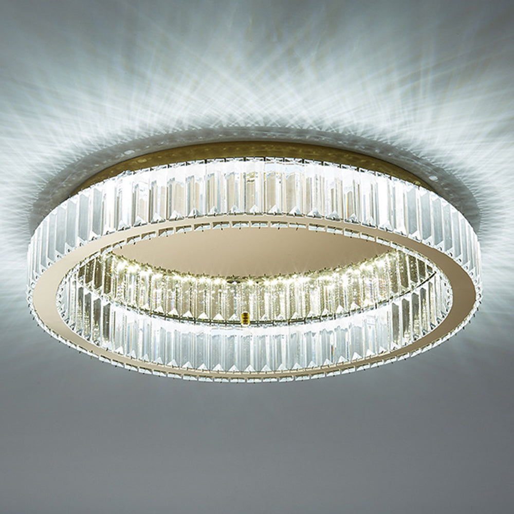 Round Gold Crystal Ceiling Light-Lighting > Ceiling Lights-casanuva-casanuva