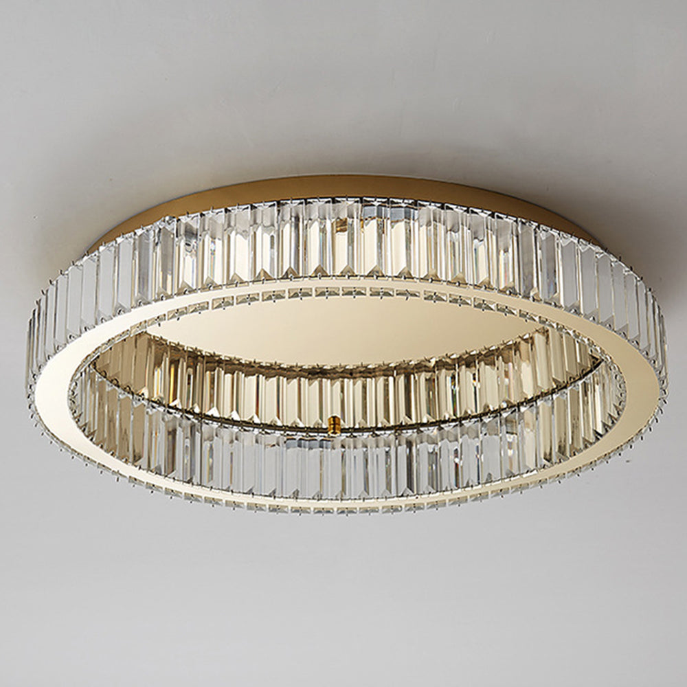 Round Gold Crystal Ceiling Light-Lighting > Ceiling Lights-casanuva-casanuva