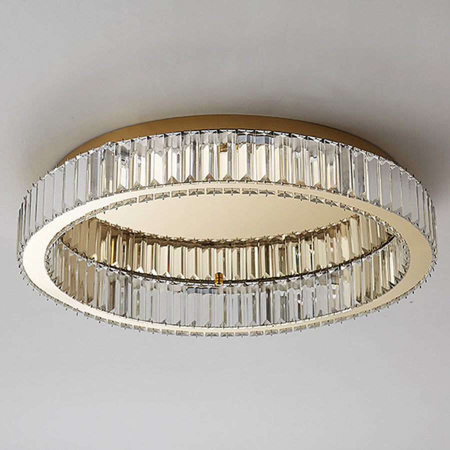 Round Gold Crystal Ceiling Light-Lighting > Ceiling Lights-casanuva-casanuva