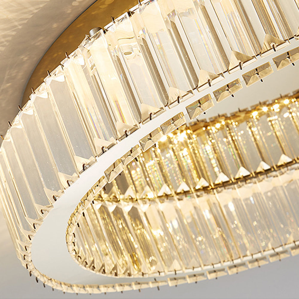 Round Gold Crystal Ceiling Light-Lighting > Ceiling Lights-casanuva-casanuva