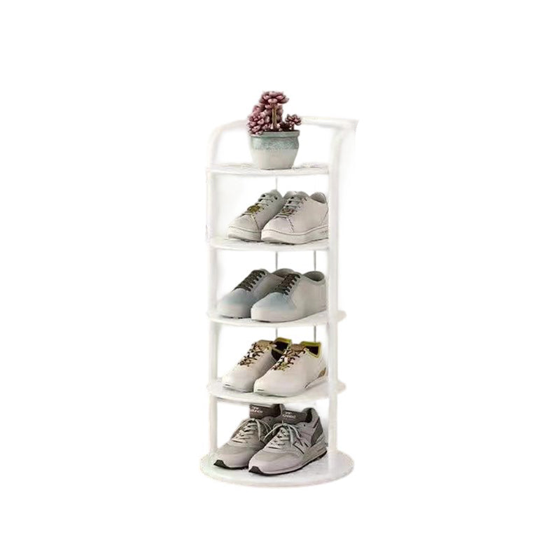 Round Iron Carbon Steel Shoe Storage 5/6/7/8-Tier for Entryways-Furniture > Shoe Racks-casanuva-casanuva