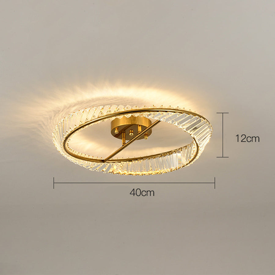 Round LED Crystal Ceiling Lamp for Living Room Lighting-Lighting > Ceiling Lights-casanuva-casanuva