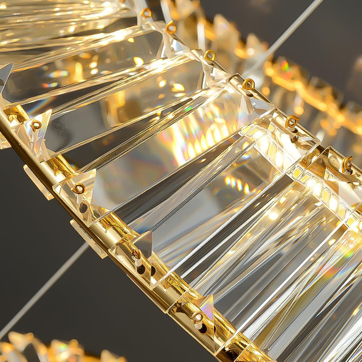 Round LED Crystal Ceiling Lamp for Living Room Lighting-Lighting > Ceiling Lights-casanuva-casanuva