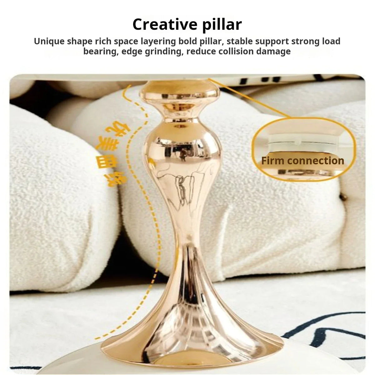 Round Metal Side Table Italian Design Compact Refined Slim-Furniture > Side Tables-casanuva-casanuva