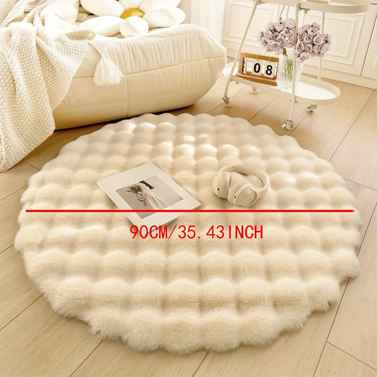 Round Rug Elegant Design for Stylish Living Spaces-Rugs & Mats > Area Rugs-casanuva-casanuva