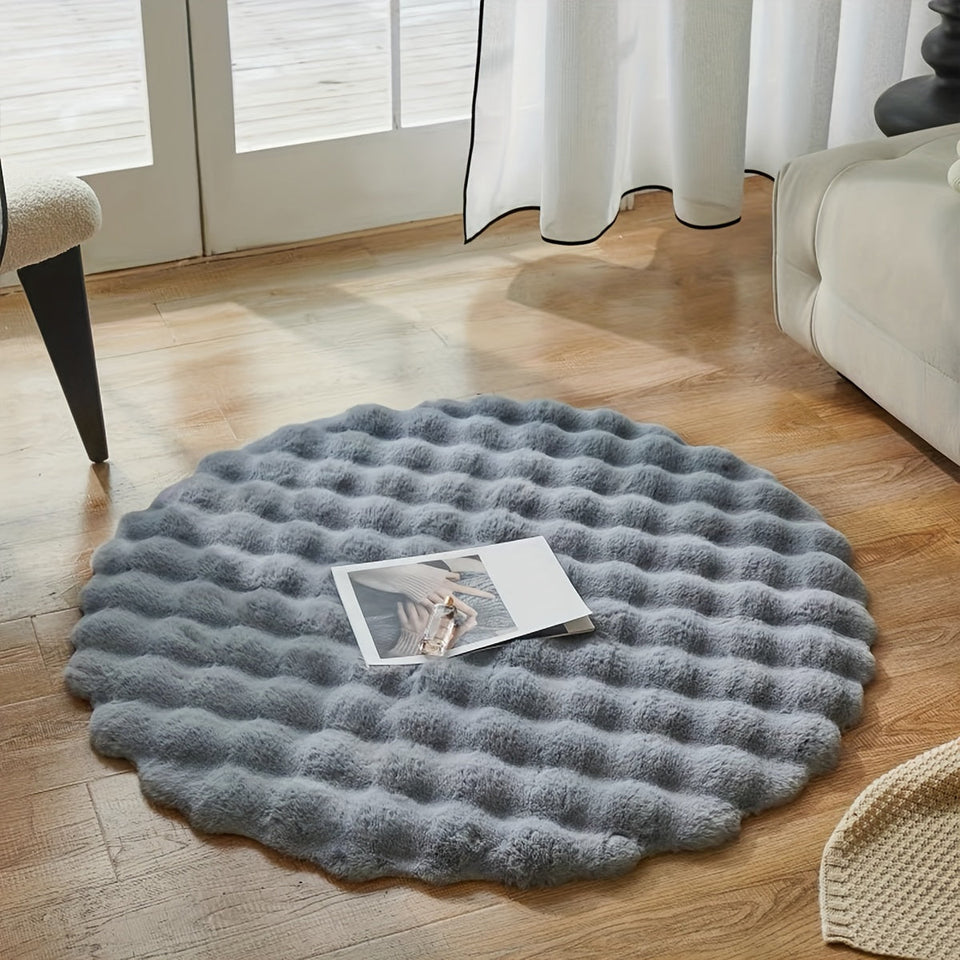 Round Rug Elegant Design for Stylish Living Spaces-Rugs & Mats > Area Rugs-casanuva-Gray-casanuva