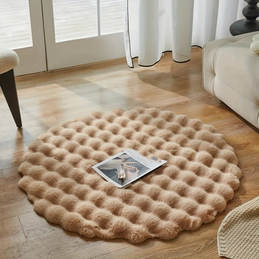 Round Rug Elegant Design for Stylish Living Spaces-Rugs & Mats > Area Rugs-casanuva-Khaki-casanuva