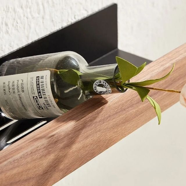 Rustic Bathroom Shelf with Drill-Free Installation-Bedding & Bath > Bathroom Accessories-casanuva-casanuva