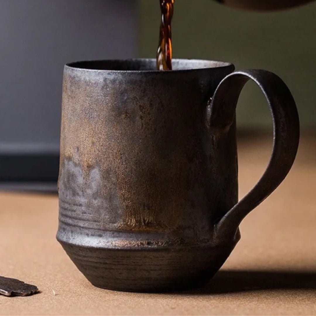 Rustic Ceramic Harvest Mug Vintage Drinkware-Kitchen & Dining > Tableware-casanuva-casanuva