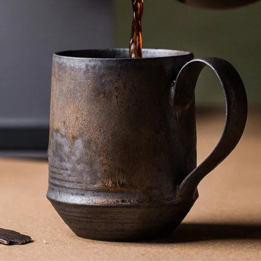 Rustic Ceramic Harvest Mug Vintage Drinkware-Kitchen & Dining > Tableware-casanuva-casanuva