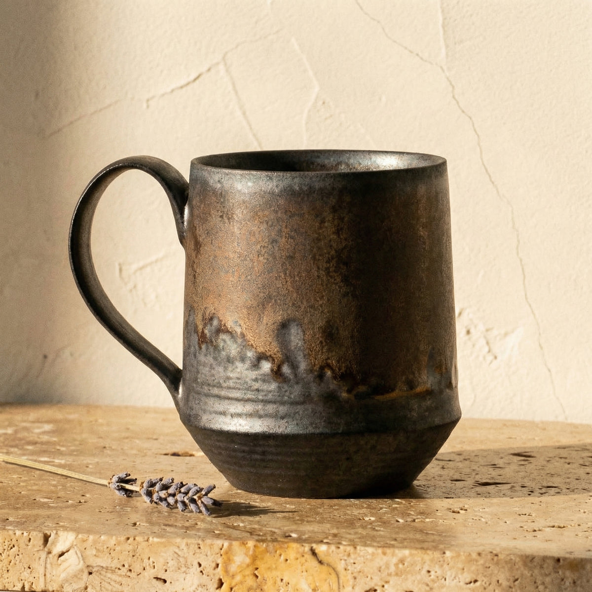 Rustic Ceramic Harvest Mug Vintage Drinkware-Kitchen & Dining > Tableware-casanuva-casanuva