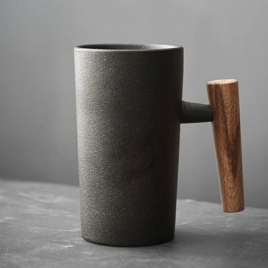 Rustic Ceramic Mug Vintage Drinkware-Kitchen & Dining > Tableware-casanuva-Onyx-Single Mug-casanuva