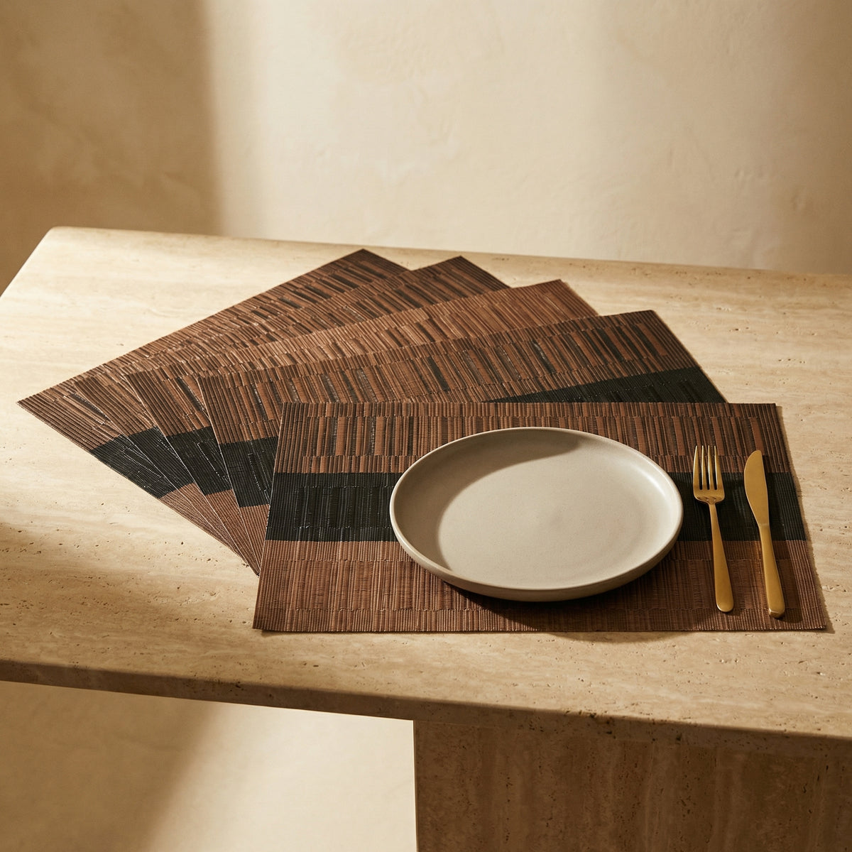 Rustic Woven Placemats Washable Heat Resistant Table Mats-Kitchen & Dining > Placemats-casanuva-casanuva