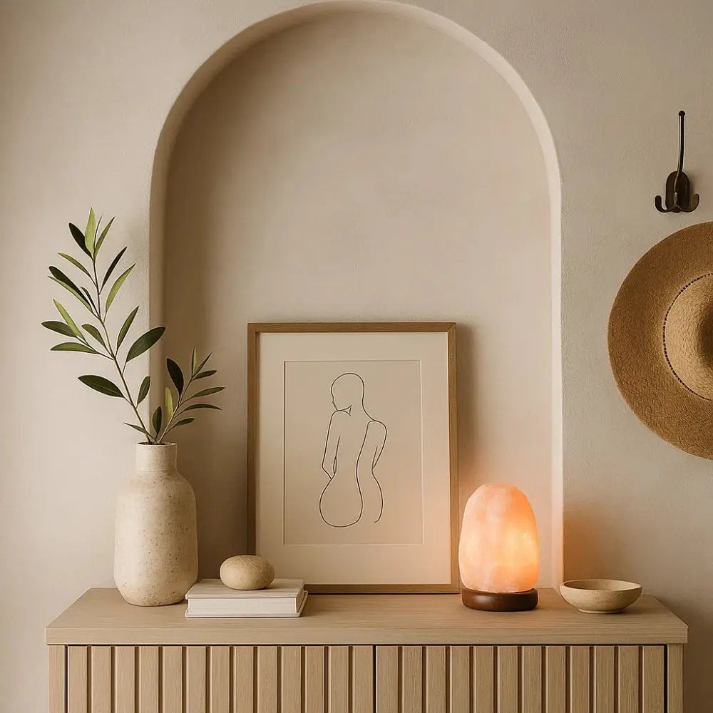 Salt Lamp Shamanic Purification Natural Himalayan Crystal-Lighting > Ambient Lighting-casanuva-casanuva