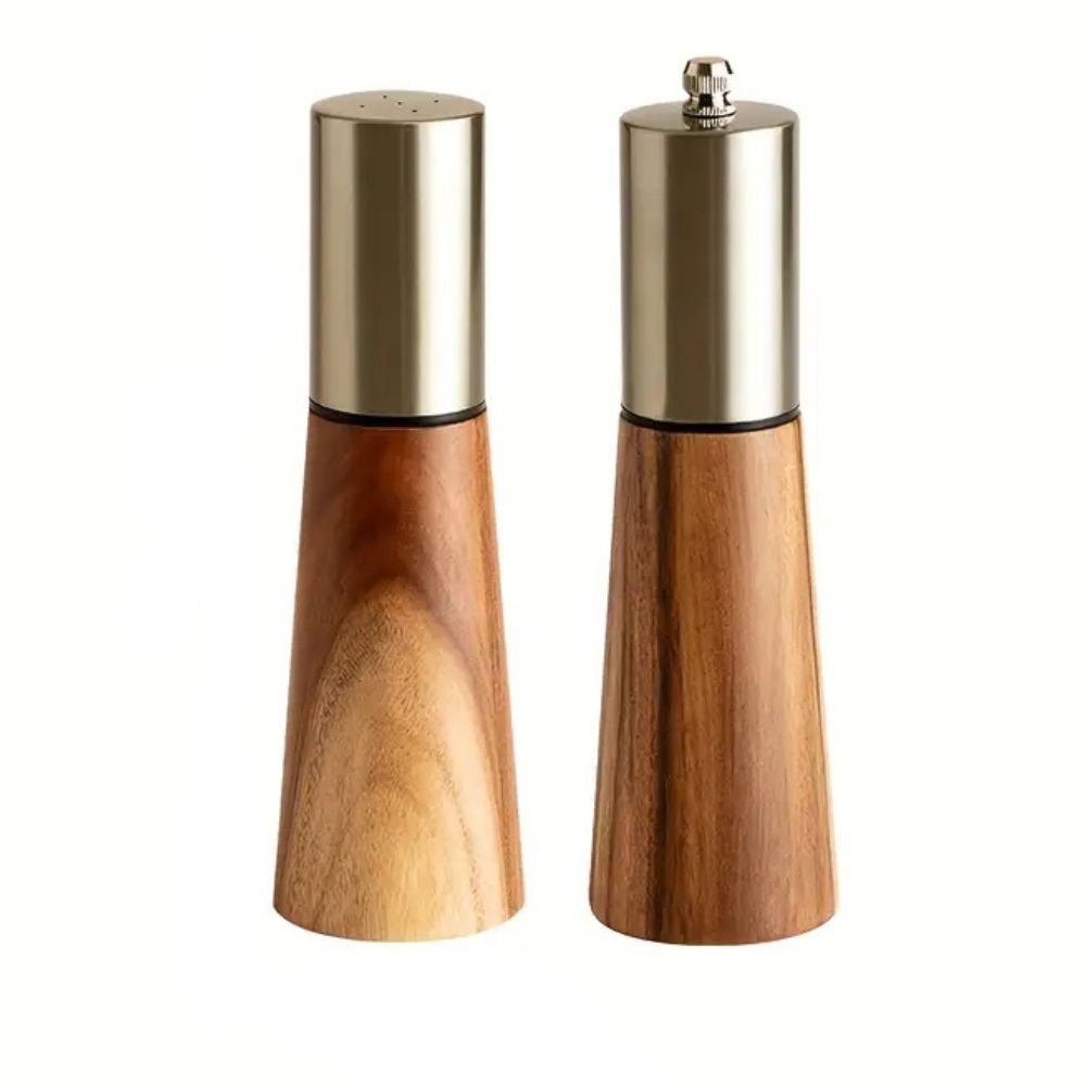 Salt and Pepper Mill Set Natural Wood Classic Design-Kitchen & Dining > Tableware-casanuva-Natural Wood-casanuva