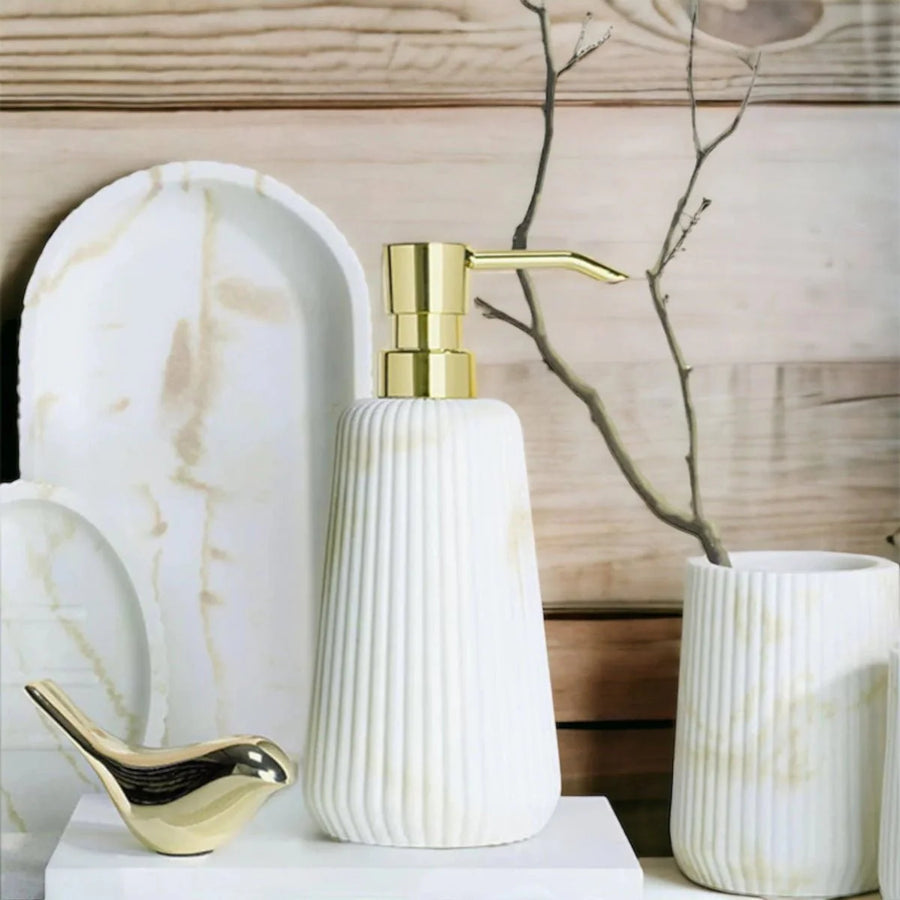 Sandstone Bath Accessory Set Stylish Multipurpose Bathroom Decor-Bedding & Bath > Bathroom Accessories-casanuva-casanuva