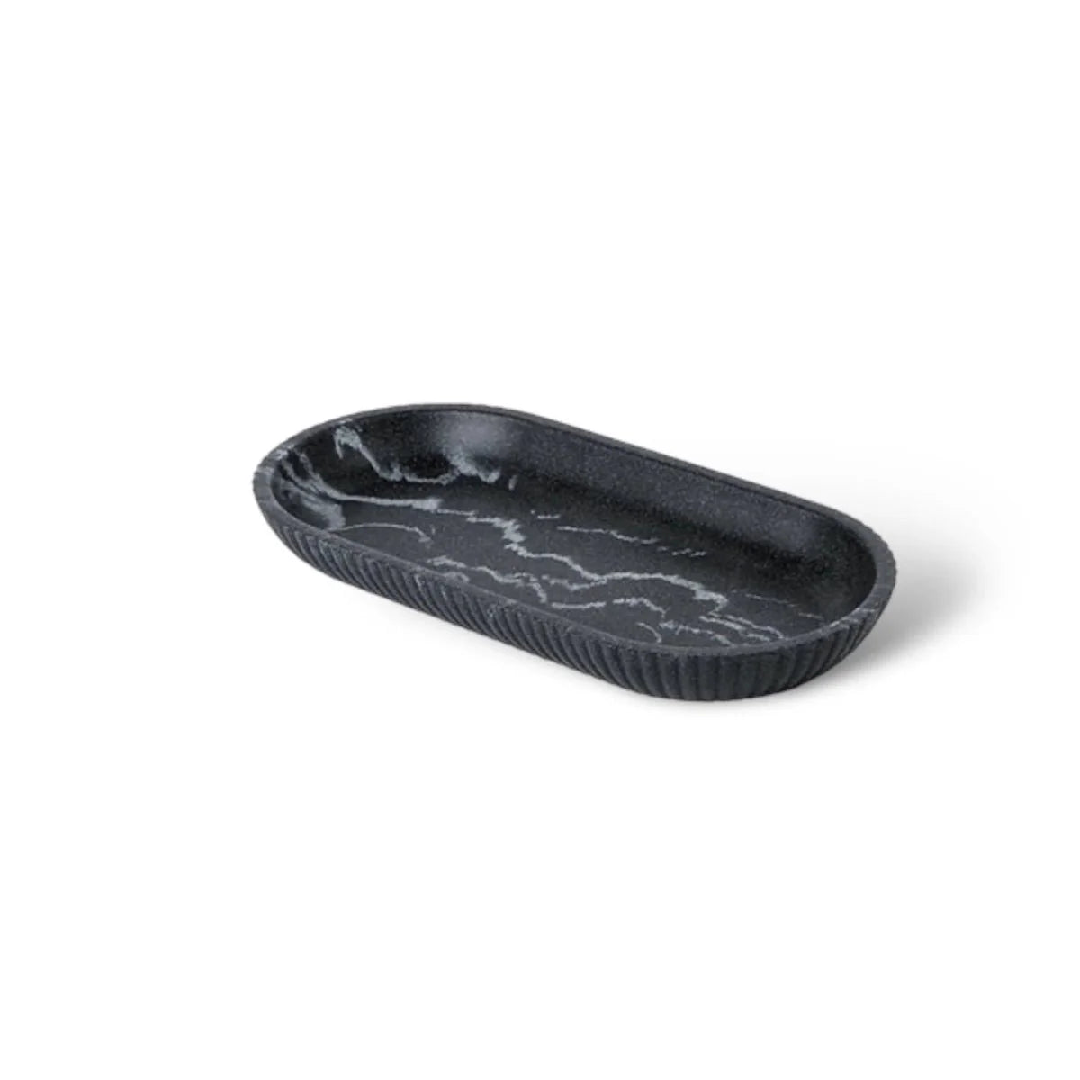 Sandstone Bath Accessory Set Stylish Multipurpose Bathroom Decor-Bedding & Bath > Bathroom Accessories-casanuva-Black Tray-casanuva