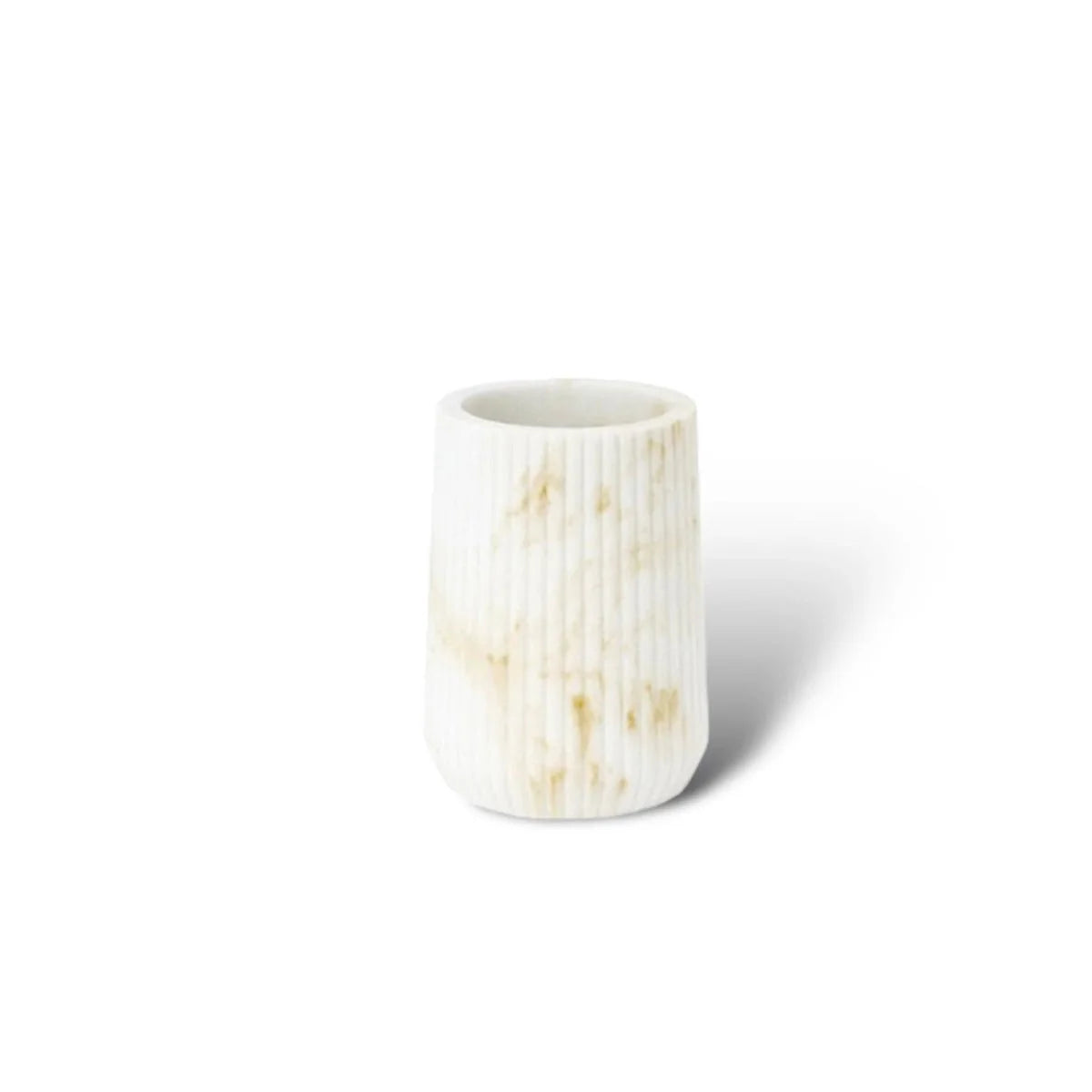 Sandstone Bath Accessory Set Stylish Multipurpose Bathroom Decor-Bedding & Bath > Bathroom Accessories-casanuva-White & Gold Toothbrus...-casanuva