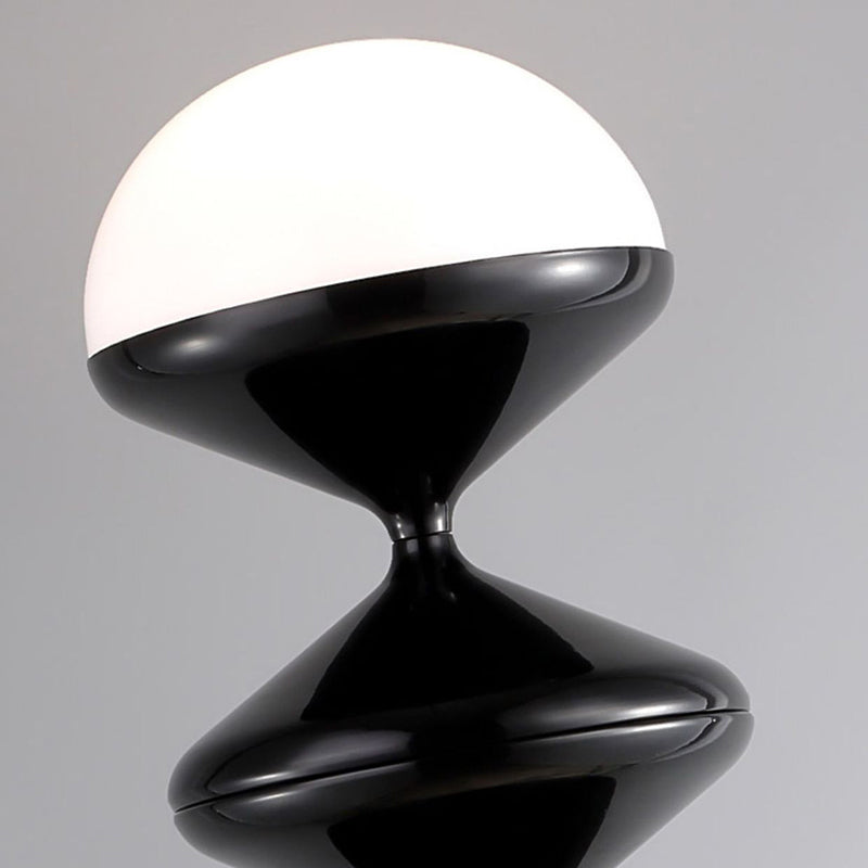 Scandinavian Cream Acrylic Iron Round Floor Lamp 1-Light for Bedroom-Lighting > Floor Lamps-casanuva-casanuva