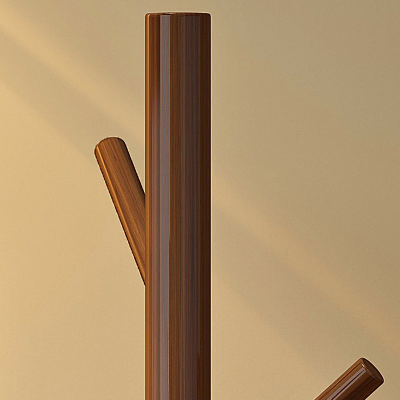 Scandinavian Round Tree-Shaped Solid Pine Wood Swivel Hall Tree for Bedroom and Entryways-Home Decor > Coat Racks-casanuva-casanuva