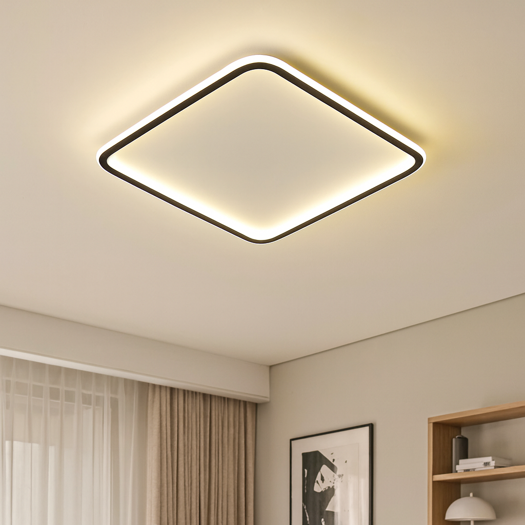 Scandinavian Square Ceiling Lamp LED Modern Design-Lighting > Pendant Lights-casanuva-casanuva