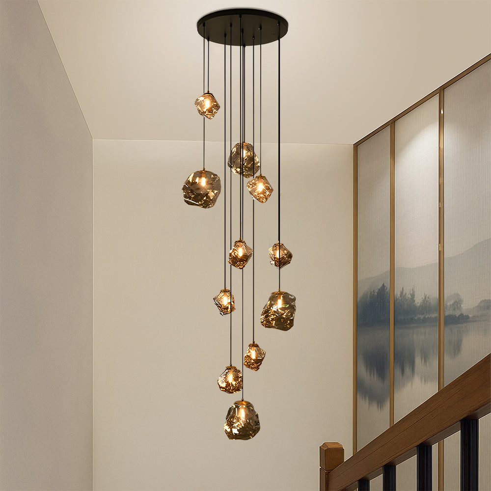 Scandinavian Villa Stair Chandelier Light Fixture-Lighting > Chandeliers & Pendant Lights-casanuva-casanuva