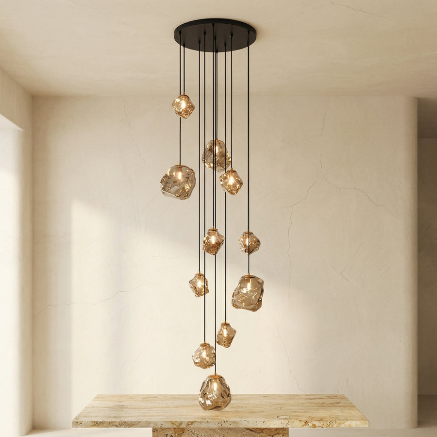 Scandinavian Villa Stair Chandelier Light Fixture-Lighting > Chandeliers & Pendant Lights-casanuva-casanuva