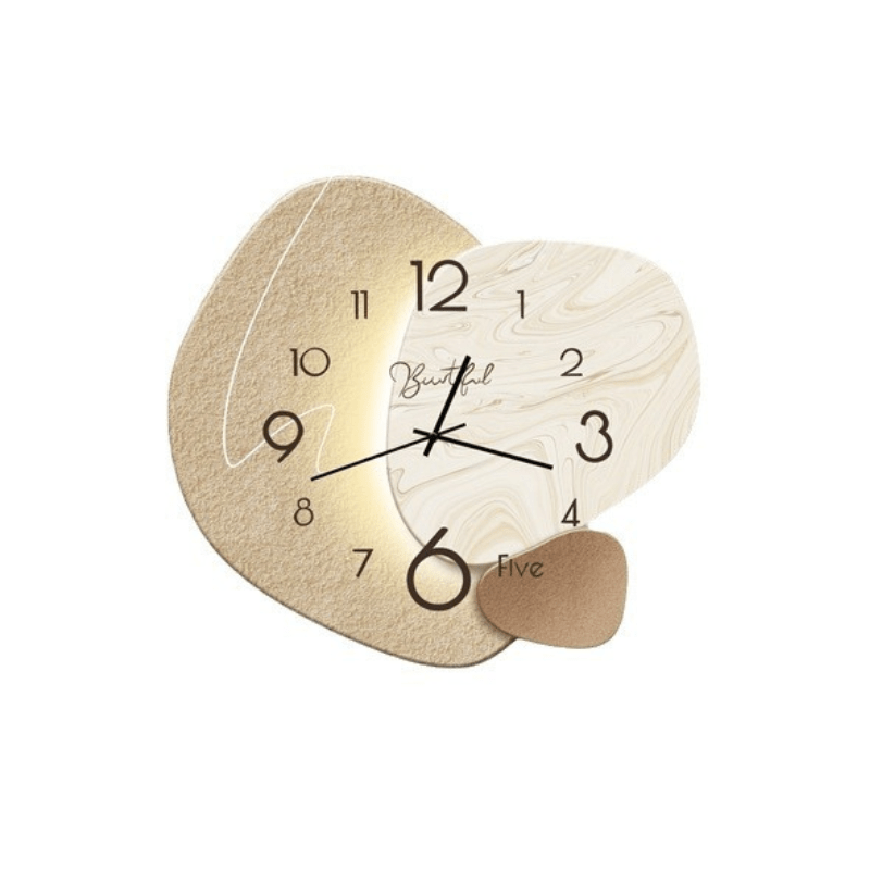 Scandinavian Wall Clock with Silent Movement and Minimalist Design-Home Decor > Clocks-casanuva-Abstract Decorative-Large 40 cm-casanuva