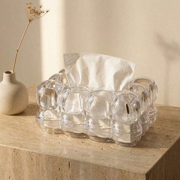 Sculptural Tissue Box with Modern Elegance-Home Decor > Decorative Accessories-casanuva-casanuva