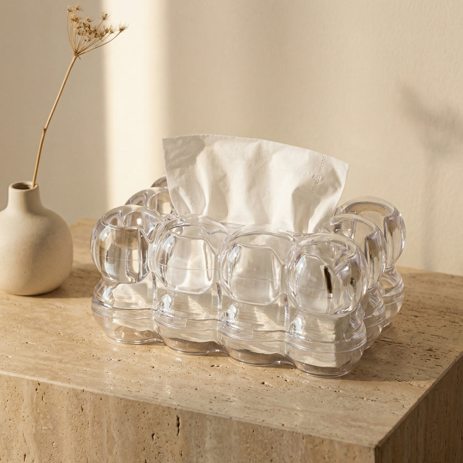 Sculptural Tissue Box with Modern Elegance-Home Decor > Decorative Accessories-casanuva-casanuva
