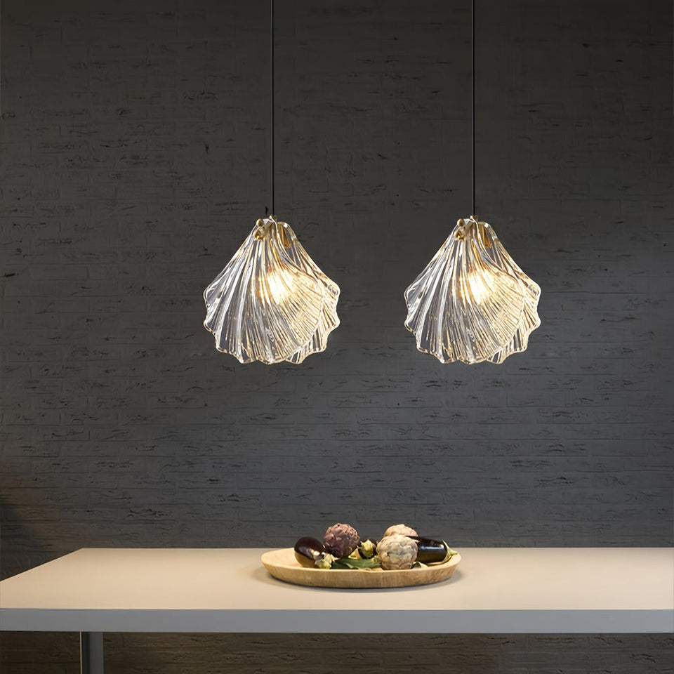 Seashell Glass Pendant Light-Lighting > Chandeliers & Pendant Lights-casanuva-casanuva