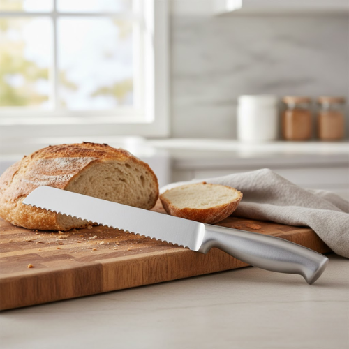 Serrated Stainless Steel Bread Knife-Kitchen & Dining > Knives-casanuva-casanuva