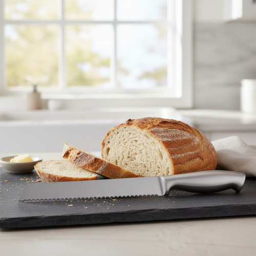 Serrated Stainless Steel Bread Knife-Kitchen & Dining > Knives-casanuva-casanuva