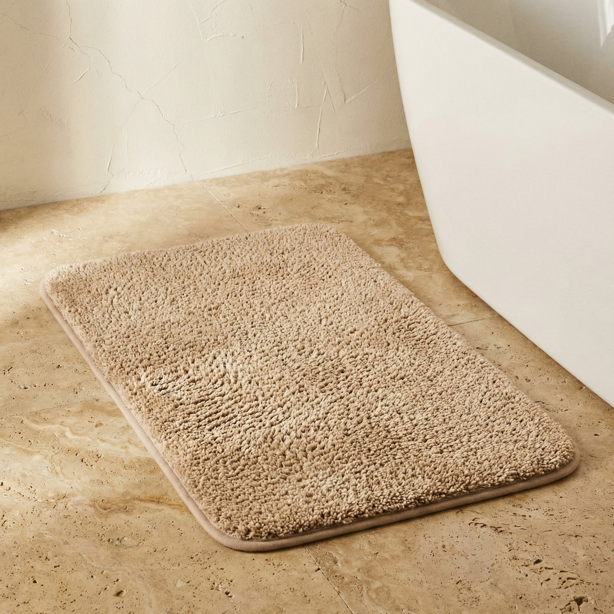 Shaggy Non-Slip Bath Mat Quick Dry-Bedding & Bath > Bath Mats-casanuva-casanuva