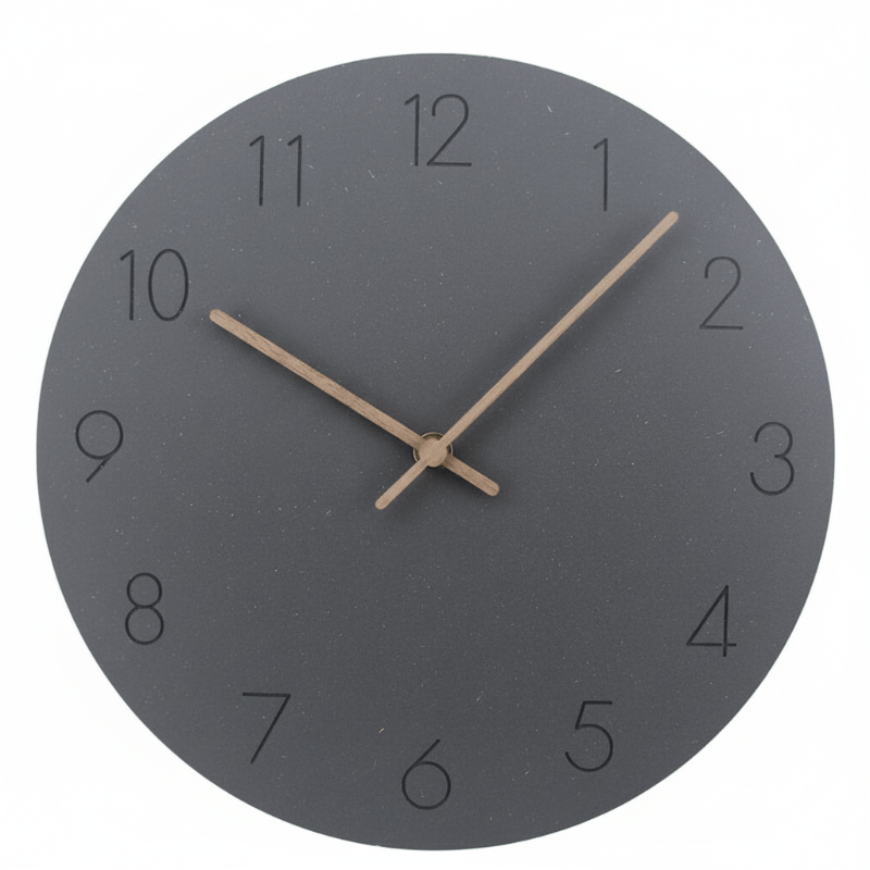 Silent Nordic Wall Clock for Modern Interiors-Home Decor > Clocks-casanuva-Black-casanuva