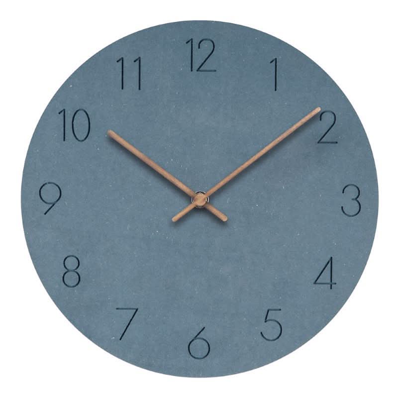 Silent Nordic Wall Clock for Modern Interiors-Home Decor > Clocks-casanuva-Blue-casanuva