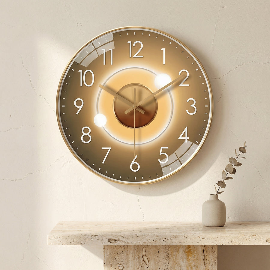 Silent Wall Clock Minimalist Dial Elegant Finish-Home Decor > Clocks-casanuva-casanuva
