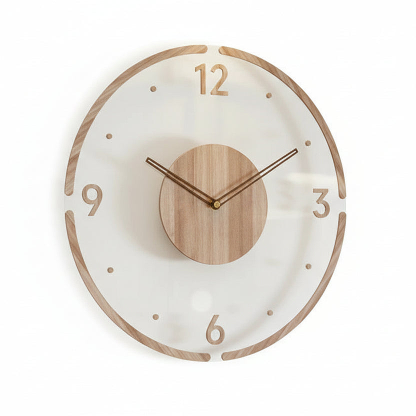 Silent Wooden Wall Clock Minimalist Design-Home Decor > Clocks-casanuva-Design. 1-casanuva