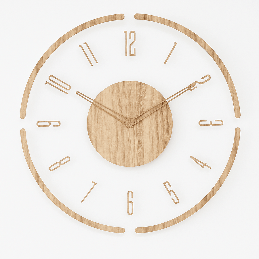 Silent Wooden Wall Clock Minimalist Design-Home Decor > Clocks-casanuva-Design. 4-casanuva