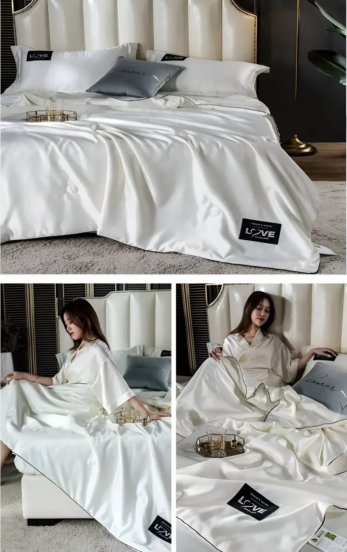 Silk Duvet for Year-Round Comfort and Softness-Bedding & Bath > Blankets-casanuva-casanuva