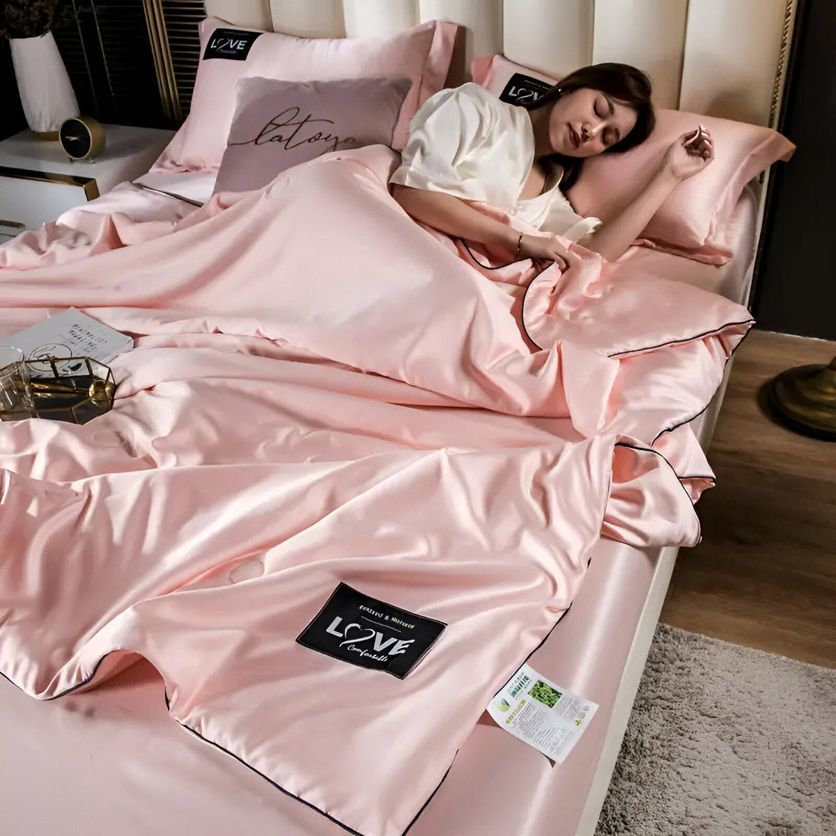Silk Duvet for Year-Round Comfort and Softness-Bedding & Bath > Blankets-casanuva-Jade-150X200Cm-casanuva