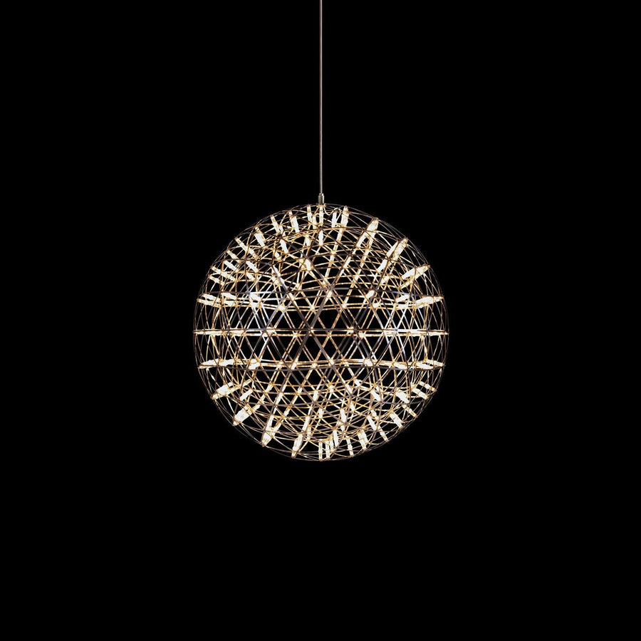 Silver Ball Pendant Light-Lighting > Pendant Lights-casanuva-42 heads 40cmx40cm-Silver-Warm Light-casanuva