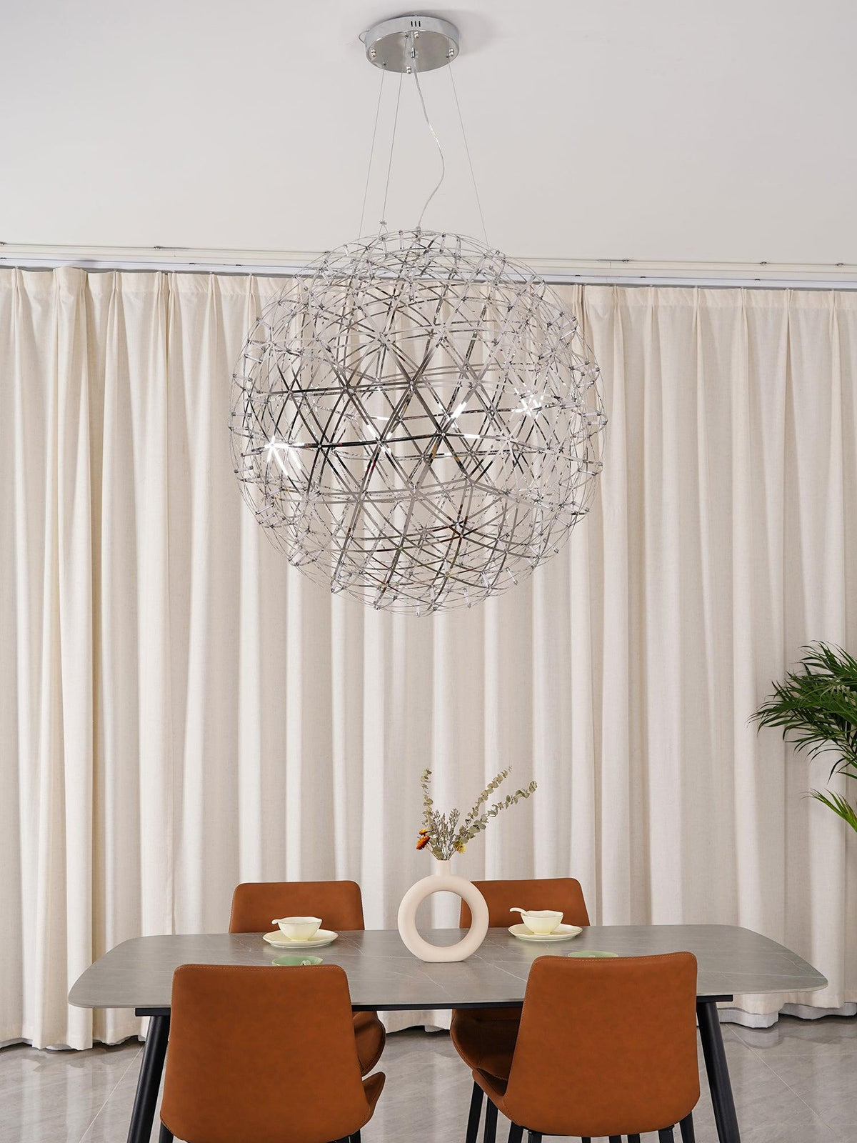 Silver Ball Pendant Light-Lighting > Pendant Lights-casanuva-casanuva