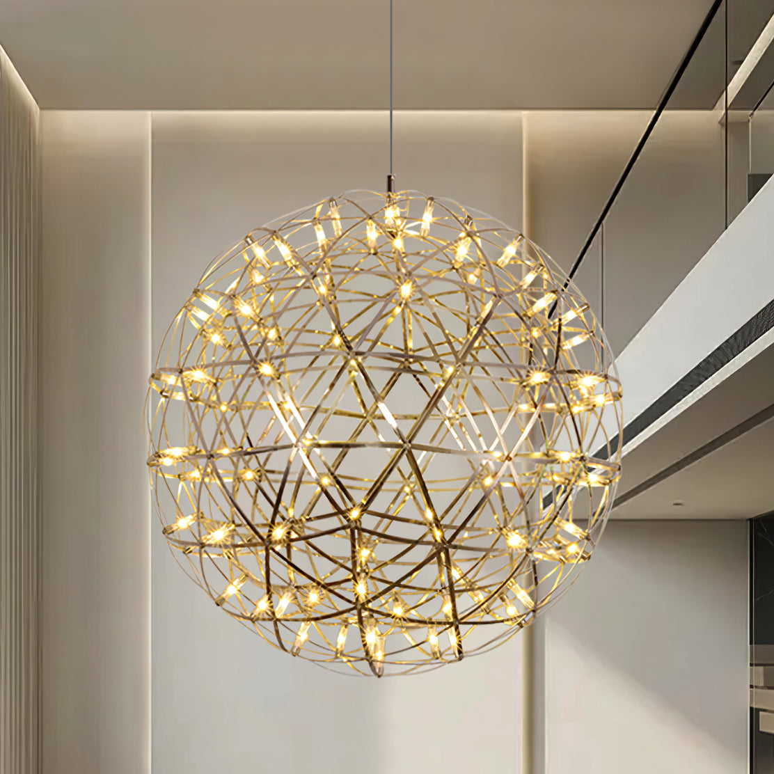 Silver Ball Pendant Light-Lighting > Pendant Lights-casanuva-casanuva
