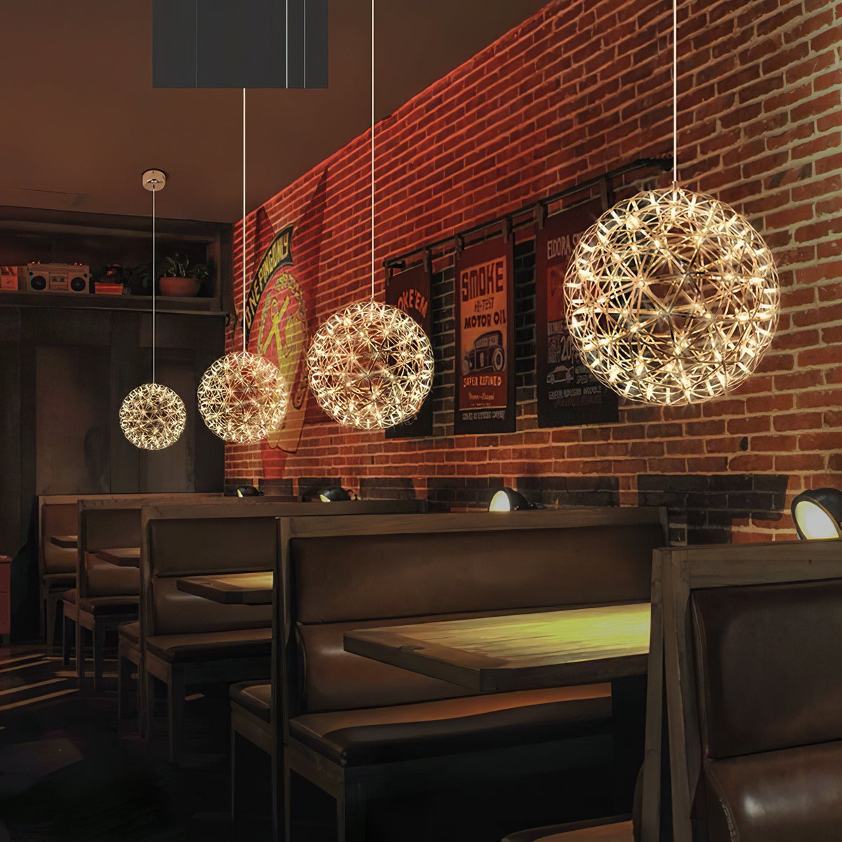 Silver Ball Pendant Light-Lighting > Pendant Lights-casanuva-casanuva