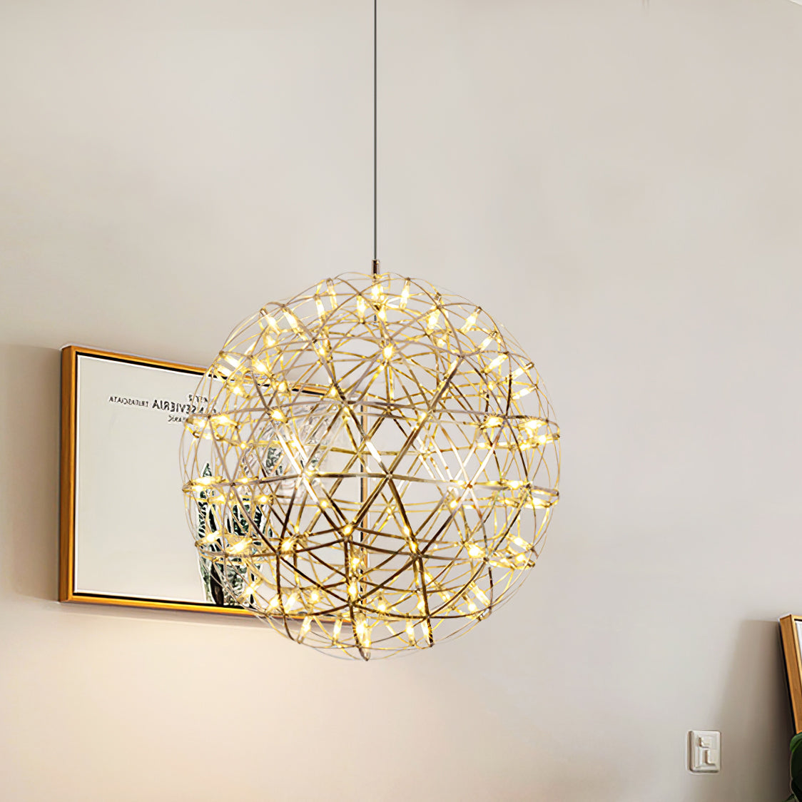 Silver Ball Pendant Light-Lighting > Pendant Lights-casanuva-casanuva