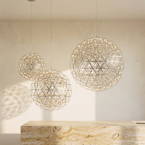 Silver Ball Pendant Light-Lighting > Pendant Lights-casanuva-casanuva